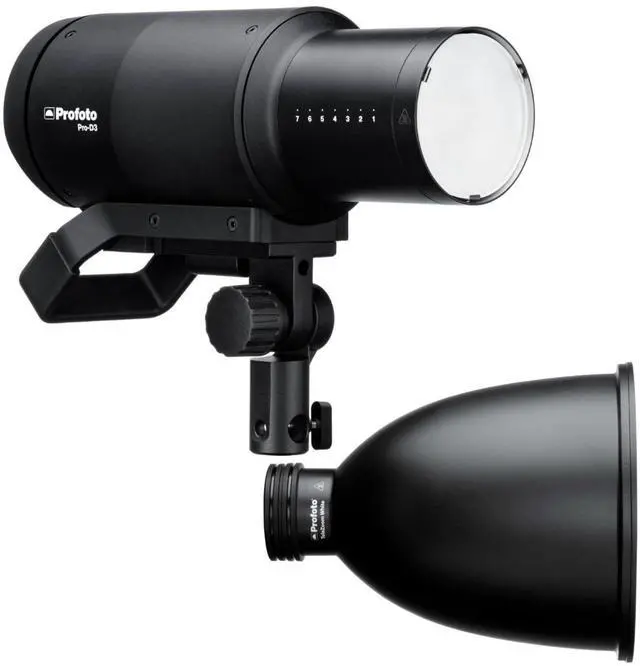Main image of Profoto TeleZoom Reflector White for Protruded and Flat-Fronted Lights with Adjustable Zoom Bundle with Pro-D3 750W Industrial-Grade Monolight with Fast Recycling Time and Three Flash Modes (2 Items)