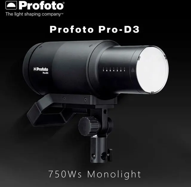 Alt view image 2 of 7 - Profoto TeleZoom Reflector White for Protruded and Flat-Fronted Lights with Adjustable Zoom Bundle with Pro-D3 750W Industrial-Grade Monolight with Fast Recycling Time and Three Flash Modes (2 Items)
