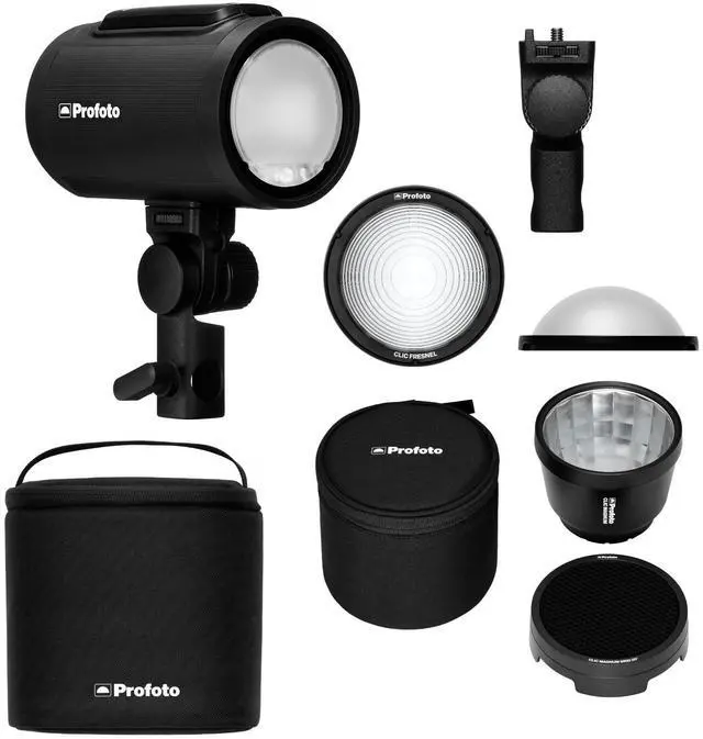 Main image of Profoto A2 Monolight Bundle with Profoto Clic Magnum Reflector with Protective Case, Profoto Clic Fresnel Front and Back Stackable Magnetic Mount Light Shaping Tool, and Profoto Clic Dome (4 Items)