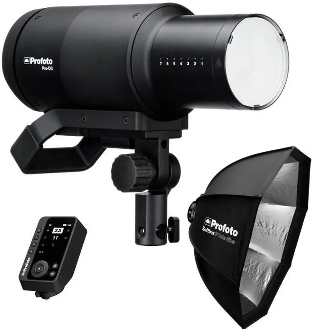 Main image of Profoto Pro-D3 750W Industrial-Grade Monolight Bundle with Profoto Softbox 3-Feet Octa (Silver) and Profoto Connect Pro Wireless Transmitter for Camera (3 Items)