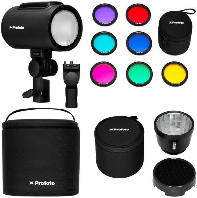 Main image of Profoto A2 Monolight Bundle with Profoto Clic Color Effects Kit and Profoto Clic Magnum Reflector with Protective Case (3 Items)