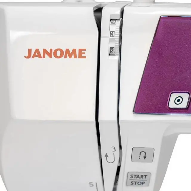 Alt view image 4 of 7 - Janome 3160QDC-G Sewing and Quilting Machine with 60 Stitches and 6 One-Step Buttonholes, Built-In Needle Threader, and Quilt Kit (White and Grapevine)