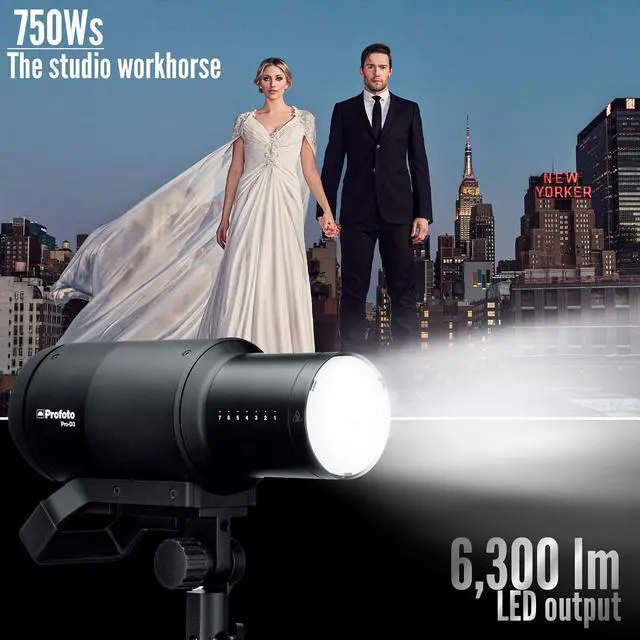Alt view image 3 of 7 - Profoto Pro-D3 750W Industrial-Grade Monolight Bundle with Profoto Softbox 3-Feet Octa (Silver) and Profoto Connect Pro Wireless Transmitter for Camera (3 Items)