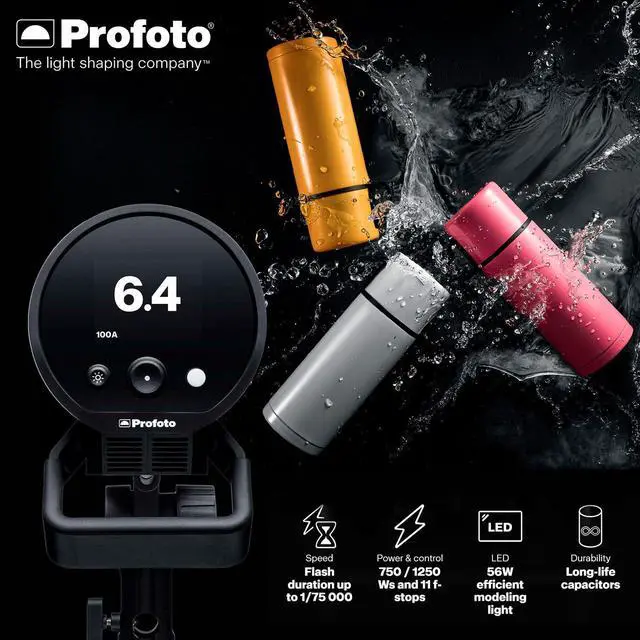 Alt view image 4 of 7 - Profoto Pro-D3 750W Industrial-Grade Monolight Bundle with Profoto Softbox 3-Feet Octa (Silver) and Profoto Connect Pro Wireless Transmitter for Camera (3 Items)