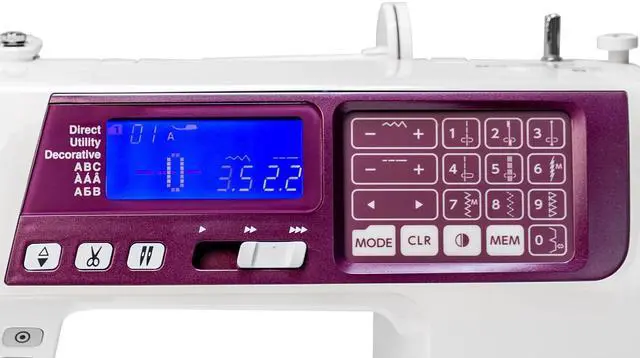 Alt view image 4 of 7 - Janome 4120QDC-G Computerized Quilting and Sewing Machine with Built-In 120 Stitches, Twin-Needle Functionality, and Quilting Set (White and Grapevine)