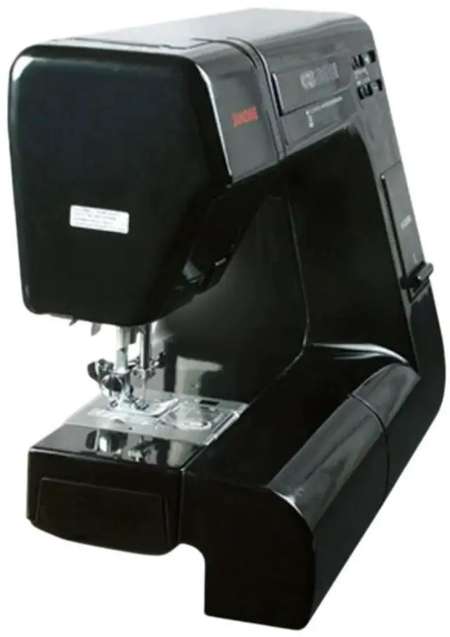 Alt view image 2 of 7 - Janome HD-5000 Black Edition Heavy-Duty Sewing Machine with Aluminum Body, 18 Stitches, Free Arm, and Built-In Needle Threader