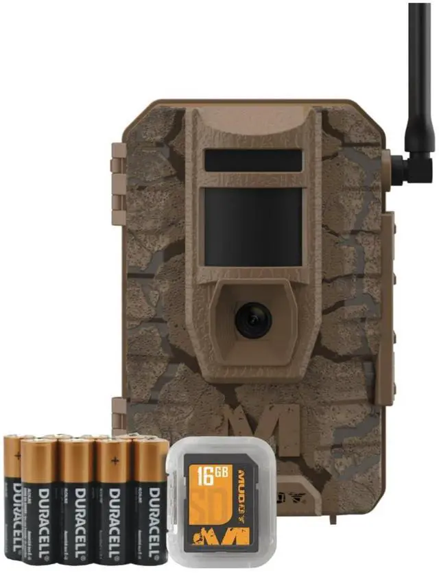 Alt view image 2 of 7 - Muddy Mitigator 2.0 24MP Cellular Camera Combo with 720p Video and Versatile Mounting (Brown, 4-Pack) Bundle with All-In-One High Speed Card Reader (5 Items)