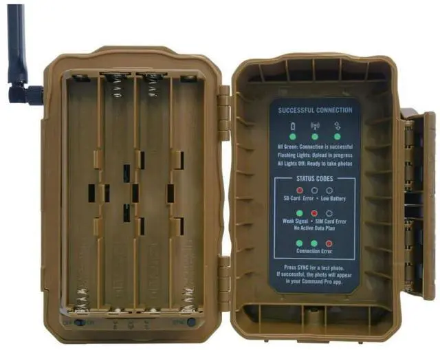 Alt view image 4 of 7 - Muddy Matrix 2.0 Dual Network Cellular Camera with 36MP Photo Resolution, 1080p Video Recording, and Command Pro App Compatibility (Brown)