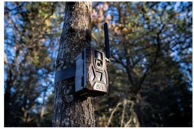 Alt view image 5 of 7 - Muddy Matrix 2.0 Dual Network Cellular Camera with 36MP Photo Resolution, 1080p Video Recording, and Command Pro App Compatibility (Brown)