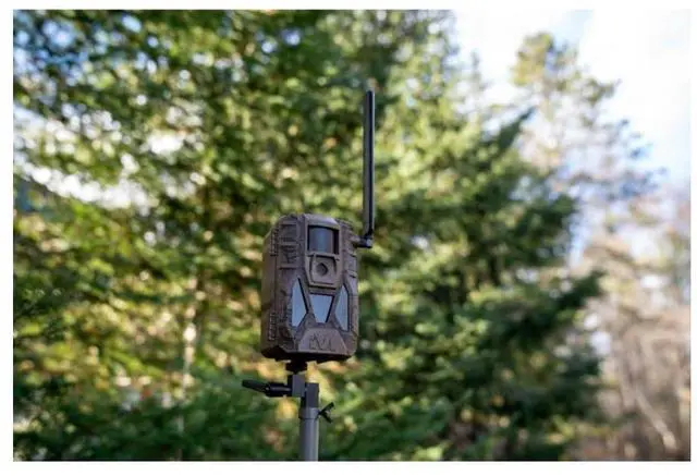Alt view image 6 of 7 - Muddy Matrix 2.0 Dual Network Cellular Camera with 36MP Photo Resolution, 1080p Video Recording, and Command Pro App Compatibility (Brown)