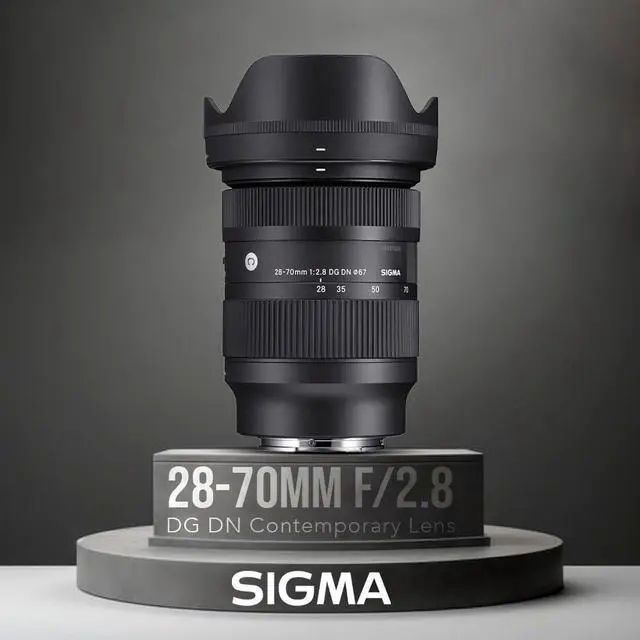 Alt view image 2 of 7 - Sigma 28-70mm f/2.8 DG DN Contemporary Lens for L Mount Bundle with Rugged Mini USB 3.0 1TB External Portable Hard Drive and 64GB SDHC Memory Card (3 Items)