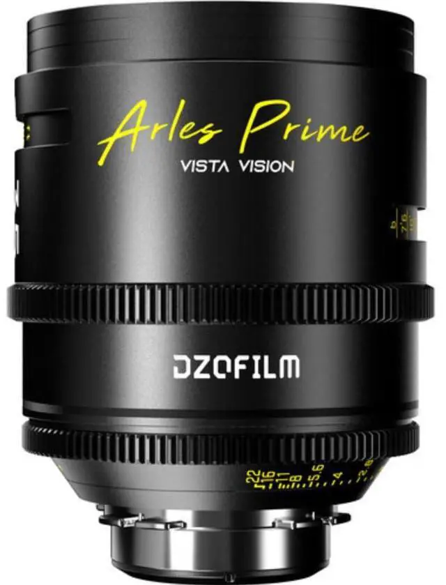 Main image of DZOFilm Arles 35mm T1.4 PL Mount Prime Cine Lens with 95mm Front Diameter, 86mm Filter Size, and Vista Vision Sensors for High-End Cinematography (Black)