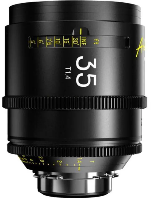 Alt view image 2 of 4 - DZOFilm Arles 35mm T1.4 PL Mount Prime Cine Lens with 95mm Front Diameter, 86mm Filter Size, and Vista Vision Sensors for High-End Cinematography (Black)
