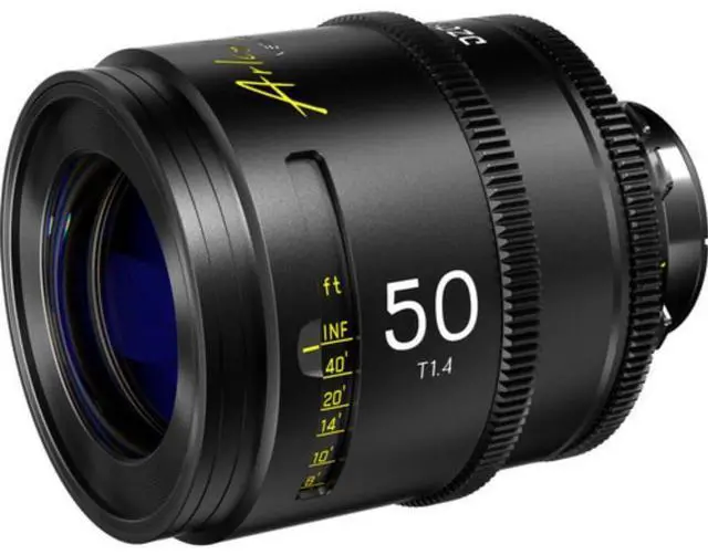 Alt view image 3 of 7 - DZOFilm Arles 50mm T1.4 PL Mount Prime Cine Lens with 95mm Front Diameter, 86mm Filter Size, and Vista Vision Sensors for High-End Cinematography (Black)