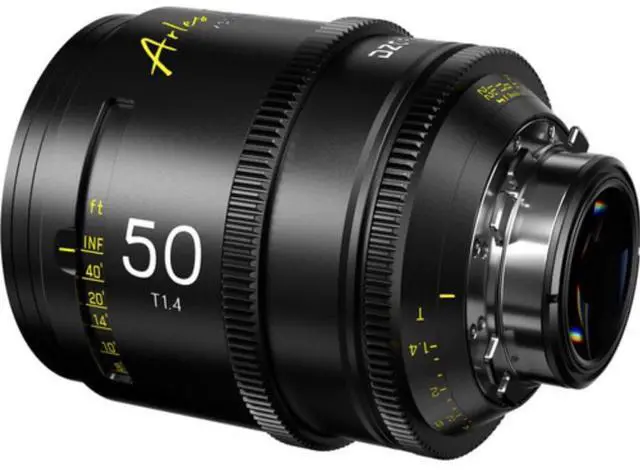 Alt view image 4 of 7 - DZOFilm Arles 50mm T1.4 PL Mount Prime Cine Lens with 95mm Front Diameter, 86mm Filter Size, and Vista Vision Sensors for High-End Cinematography (Black)