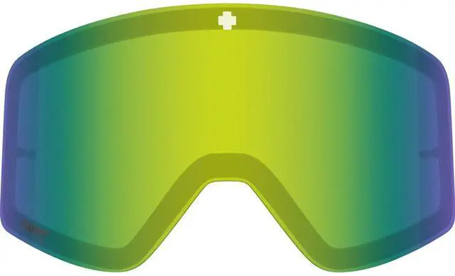 Main image of SPY+ Optic Happy LL Yellow with Green Spectra Mirror Replacement Lens with Anti-Fog and Anti-Scratch Coating for Marauder Ski and Snowboard Goggles