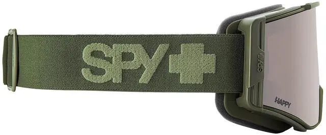 Alt view image 3 of 4 - SPY+ Optic ACE Protective Snow Goggles with Happy Bronze with Silver Spectra Mirror, Anti-Scratch Coating, and Triple-Layer Isotron Face Foam (Monochrome Olive Frame)