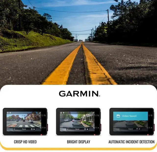 Alt view image 4 of 7 - Garmin Dash Cam X310 Compact 4K Camera with 140-Degree Field of View and Voice Control (Black) Bundle with Garmin Constant Power Cable for Dash Cams (Black) and 128GB Memory Card (3 Items)
