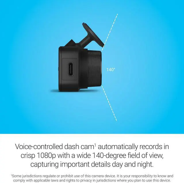 Alt view image 17 of 20 - Garmin Dash Cam Mini 3 Ultracompact 1080p Dash Cam with a 140-degree Field of View and built-in Clarity Polarizer 010-02