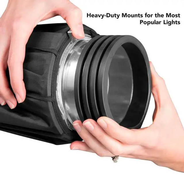 Alt view image 6 of 7 - Westcott Rapid Box Collapsible Switch Modifier Softbox 3 x 3 with Carry Case and Diffusion Panels Bundle with Pro Light Adjustable Corner System and Hook-and-Loop Tape Lining Mods 3 x 3 (2 Items)
