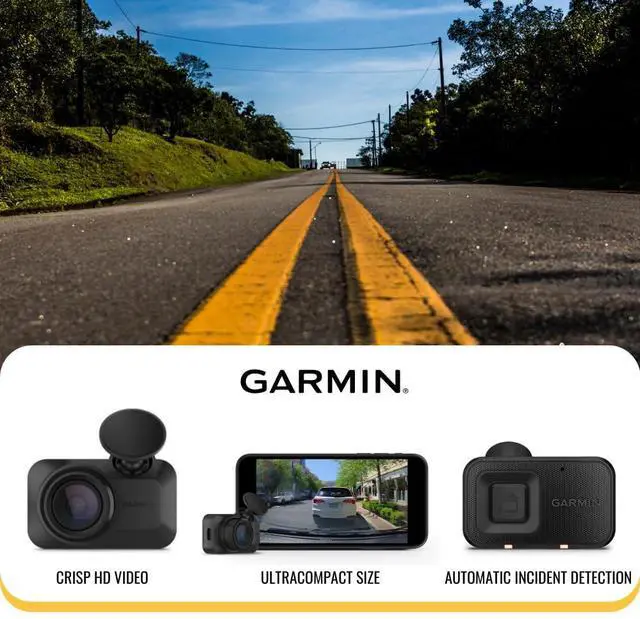 Alt view image 4 of 7 - Garmin Dash Cam Mini 3 Ultra-Compact 1080p Camera with 140-Degree Field of View (Black) Bundle with Dash Camera Accessory (2 Items)