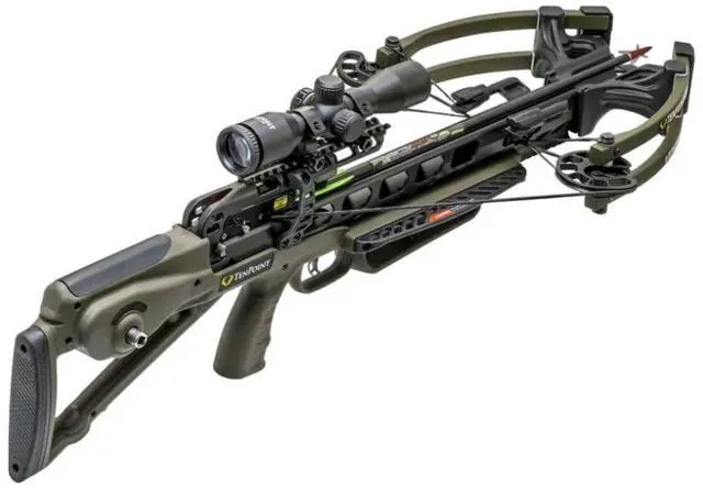 Main image of TenPoint Venom X Crossbow with ACUslide Cocking and De-Cocking System, Pro-View 400 Scope, and Scope Struts (Moss Green)