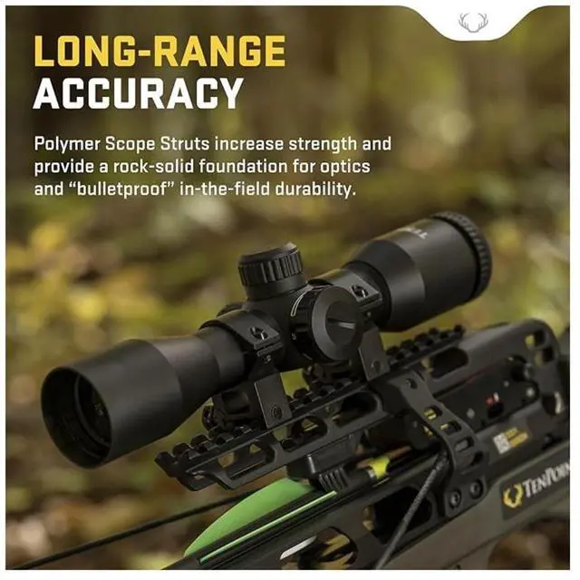 Alt view image 4 of 7 - TenPoint Venom X Crossbow with ACUslide Cocking and De-Cocking System, Pro-View 400 Scope, and Scope Struts (Moss Green)