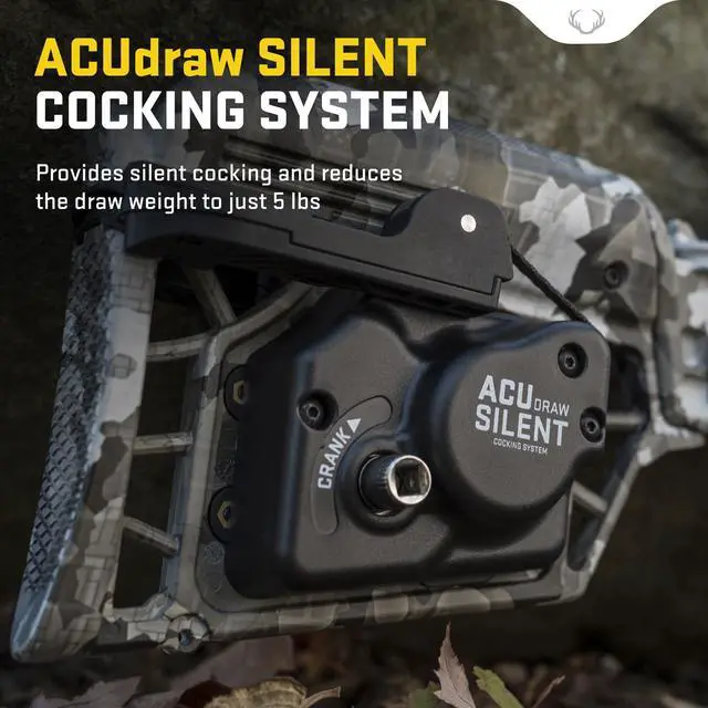 Alt view image 4 of 7 - TenPoint Titan 400 Compact Profile Crossbow with T5 Trigger, Bow Hook, ACUdraw Silent, and Pro-View 400 Scope for Down-Range Accuracy (Vektra)