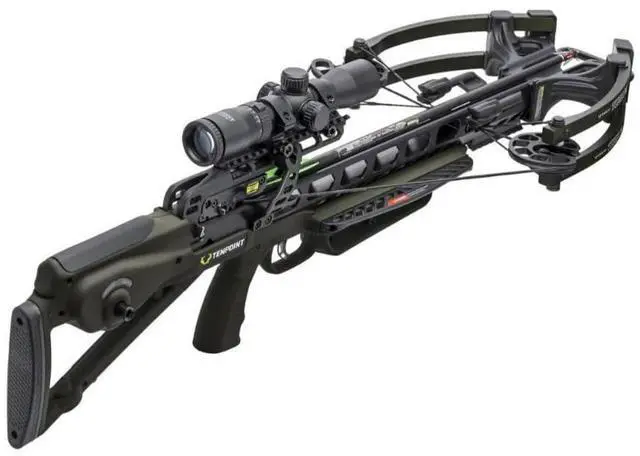 Alt view image 6 of 7 - Turbo X Crossbow Bundle - 415 FPS - Includes 100-Yard RangeMaster 100 Scope, ACUslide Crank Cocking & Safe De-Cocking System, Accessory Kit & Narrow Soft Case