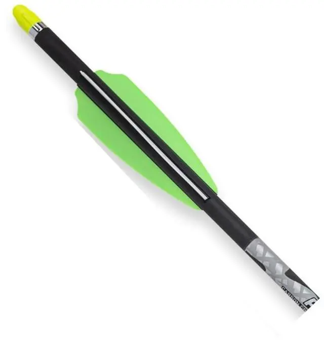 Alt view image 2 of 6 - TenPoint Non-Lighted Pro Elite 400 20-Inch Long 0.03-Inch 410-Grain Straight Carbon Crossbow Arrows with Alpha-Nock HP (Black, 3-Pack)