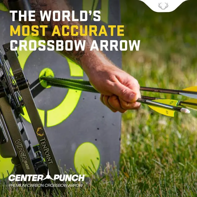 Alt view image 4 of 7 - TenPoint EVO-X CenterPunch16 Premium Carbon Crossbow Arrows (6-Pack)