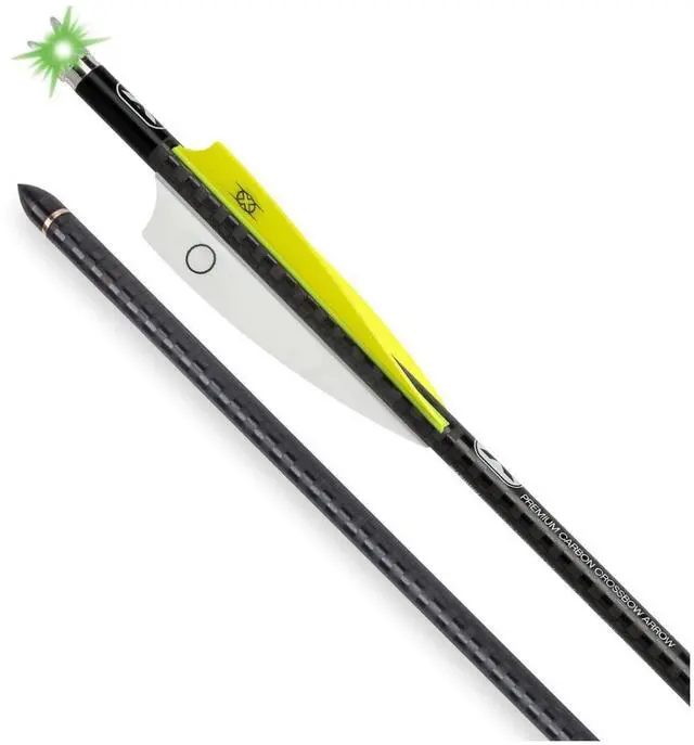 Main image of TenPoint 16-Inch EVO-X Alpha-Blaze Lighted Carbon Crossbow Arrows (3-Pack)