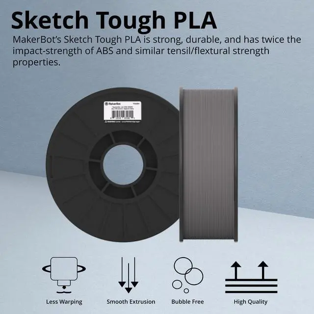 Alt view image 3 of 7 - MakerBot 3D Printer Tough PLA Filament 3750054A