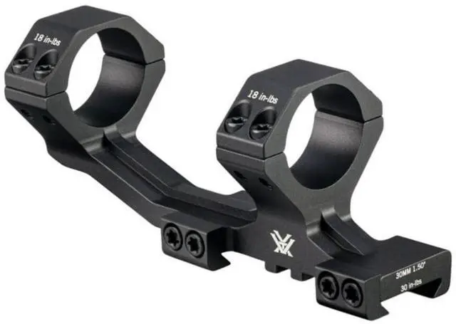 Alt view image 3 of 7 - Vortex Sport Cantilever 30mm Picatinny Mount with 2-Inch Offset, 6061 Aluminum Body, and Lightweight Construction (Matte Black)