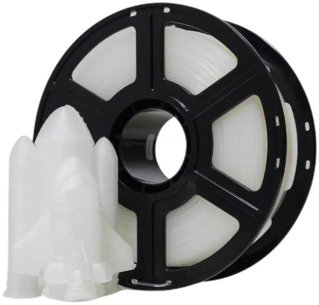 Main image of MakerBot 375-0081A PLA Filament with Semi-Translucent Material for Sketch and Sketch Large 3D Printers (Translucent Crystal, 2.2 Lb)