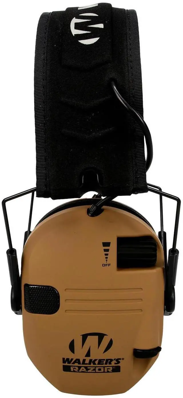 Alt view image 3 of 7 - Walker's Razor Slim Electronic Muffs (Battle Brown)