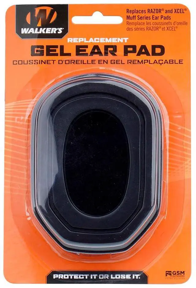 Alt view image 7 of 7 - Walkers Gel Ear Pad for Razor and Xcel Series Muffs with Comfortable Design and Easy Installation (Black)