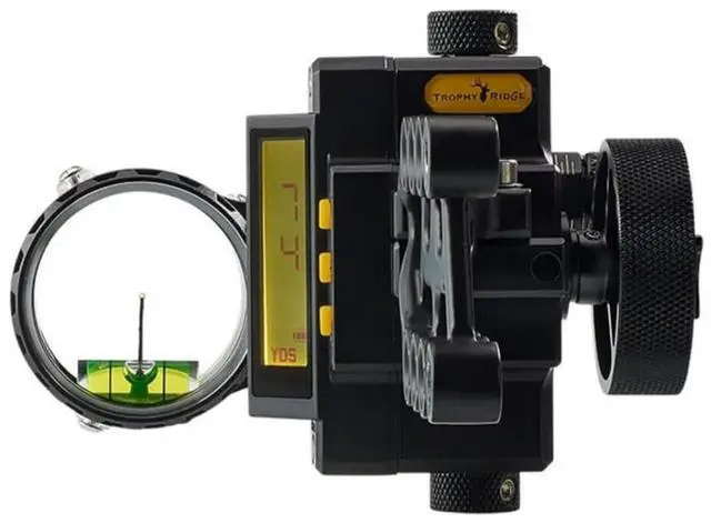 Alt view image 2 of 7 - Trophy Ridge Digital React .019 One Pin Right-Handed Bow Sight with LED Screen and Digital React Technology (Black)