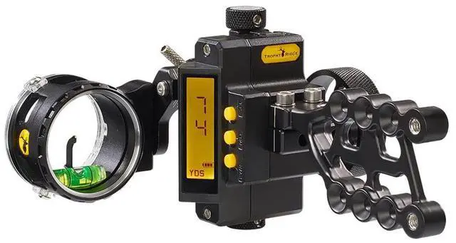 Alt view image 6 of 7 - Trophy Ridge Digital React .019 One Pin Right-Handed Bow Sight with LED Screen and Digital React Technology (Black)