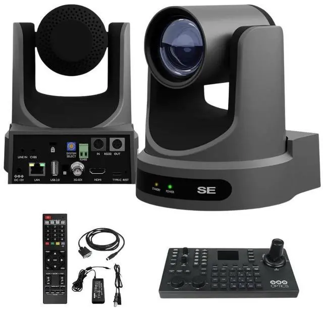 Alt view image 5 of 11 - PTZOptics Move SE PTZ Camera with 20x Optical Zoom + PTZOptics SuperJoy PTZ Camera Controller