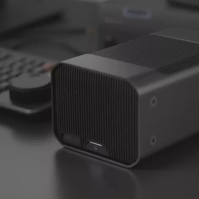 Alt view image 4 of 15 - SanDisk Professional G-Raid Project 2 Enterprise-Class Desktop Hard Drive with Thunderbolt 3 Interface, Pro-Blade SSD Mag Slot, and 510 MBPS Read Speed, 490 MBPS Write Speed (36TB, Space Gray)