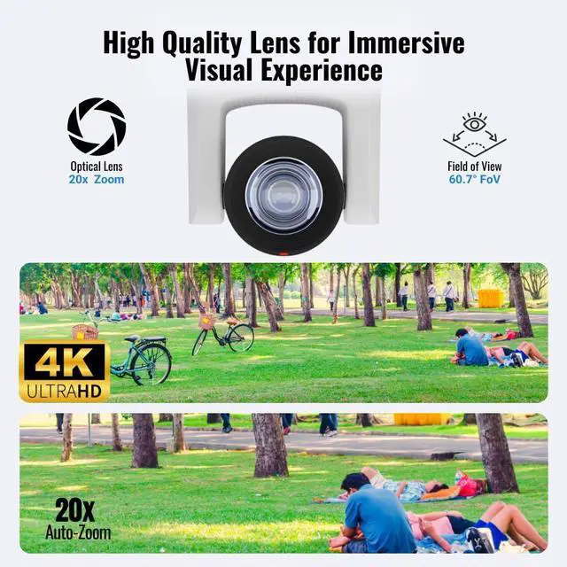 Alt view image 8 of 11 - PTZOptics Move SE PTZ Camera with 20x Optical Zoom + PTZOptics SuperJoy PTZ Camera Controller