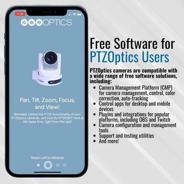 Alt view image 10 of 11 - PTZOptics Move SE PTZ Camera with 20x Optical Zoom + PTZOptics SuperJoy PTZ Camera Controller