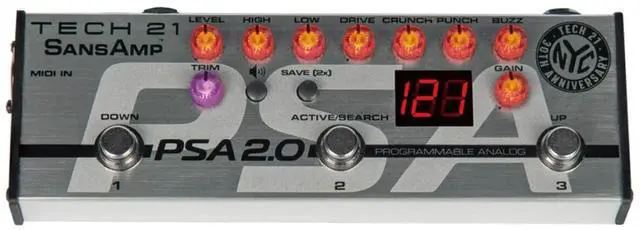 Main image of Tech 21 SansAmp PSA 2.0 Programmable Instrument Pre-Amp Pedal
