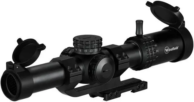 Alt view image 7 of 7 - Firefield RapidStrike 1-10x24 Shockproof, Fogproof, and Water-Resistant Riflescope Kit with BDC Reticle, Locking Turrets, and Multi-Coated Optics (Black)