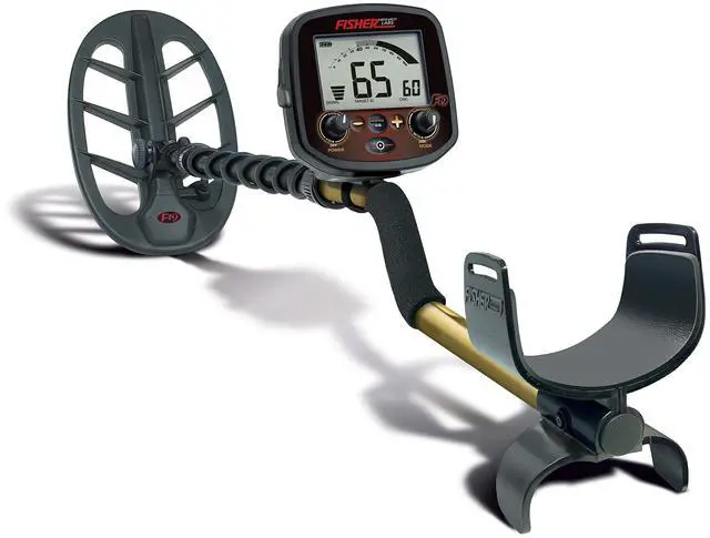 Main image of Fisher F19 Metal Detector with 11-Inch DD Waterproof Searchcoil, FeTone Adjustable Iron Audio, Computerized Ground Grab, and Continuous Ground Condition Readout (Black)