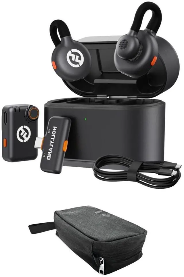 Main image of Hollyland Lark M2S Wireless Combo Microphone System Bundle with Maxell Folding Storage Travel Case