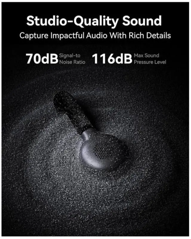 Alt view image 4 of 7 - Hollyland Lark M2S Wireless Combo Microphone System Bundle with Maxell Folding Storage Travel Case