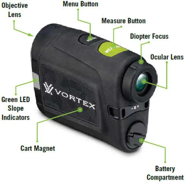 Alt view image 3 of 6 - Vortex Anarch Image Stabilized Golf Laser Rangefinder with Slope Mode, Clear View Optics, and Shockproof Design