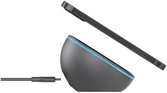 Alt view image 3 of 7 - Phonesuit Energy Core MagStand Magnetic Wireless Charging Stand for iPhone 12 Series with AC Adapter